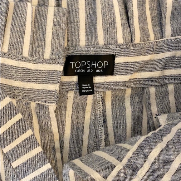 Pinstripe paper bag pant - Picture 3 of 3